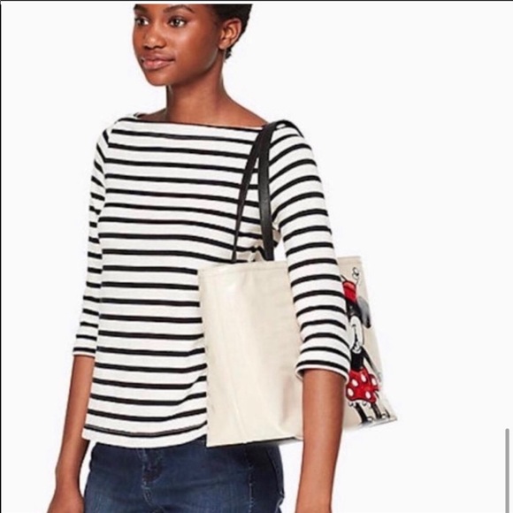 ♥️♠️Kate Spade♠️♥️Minnie Mouse Canvas Tote - Picture 6 of 8